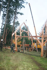 Fall 2017 Timber Frame Bents