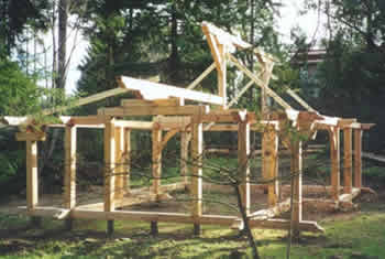 Timber Post & Beam: Modular Grid Layout/Joinery