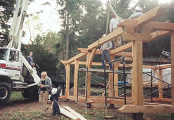 Timber Post & Beam: Modular Grid Layout/Joinery